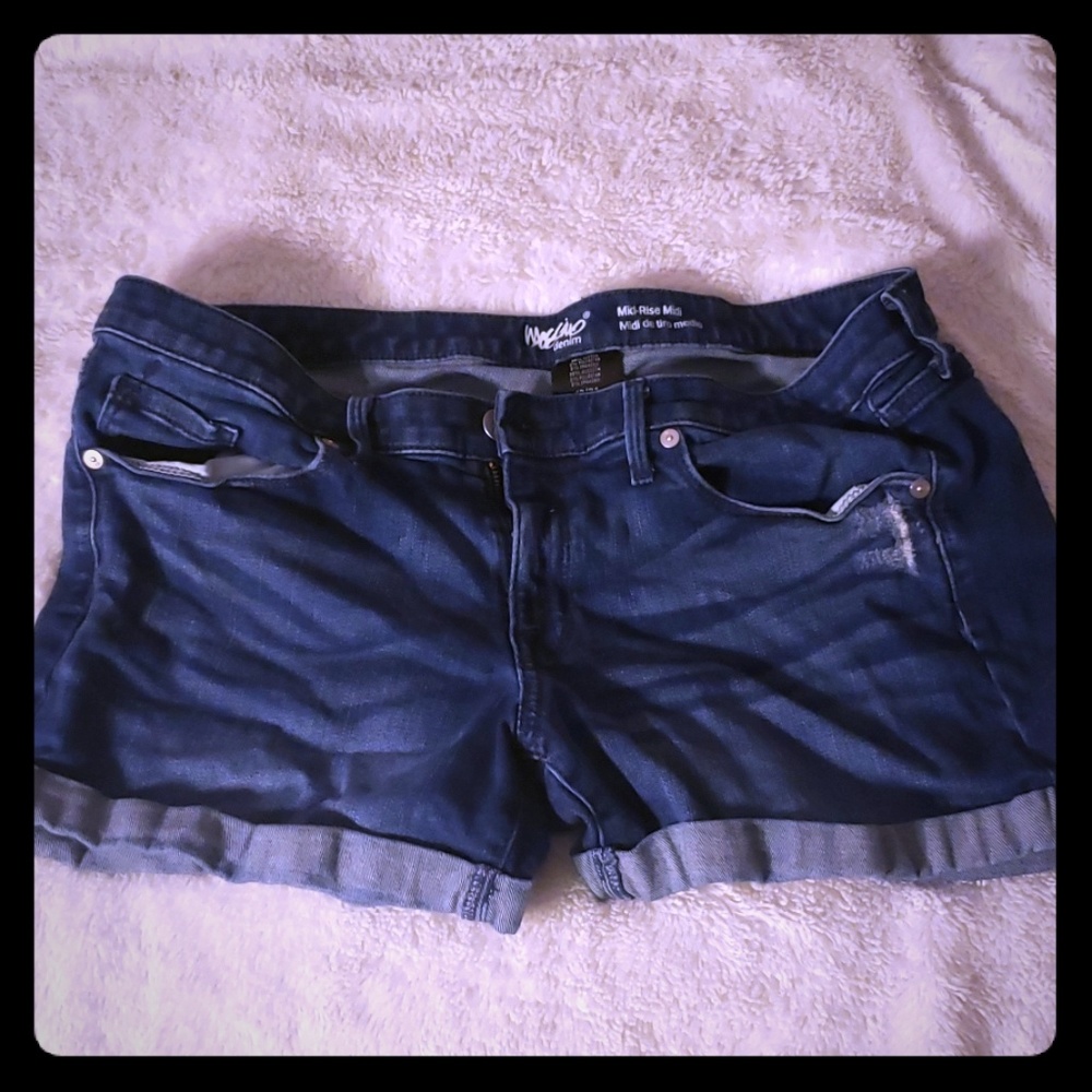 Denim shorts